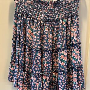 Floral Blue Skirt